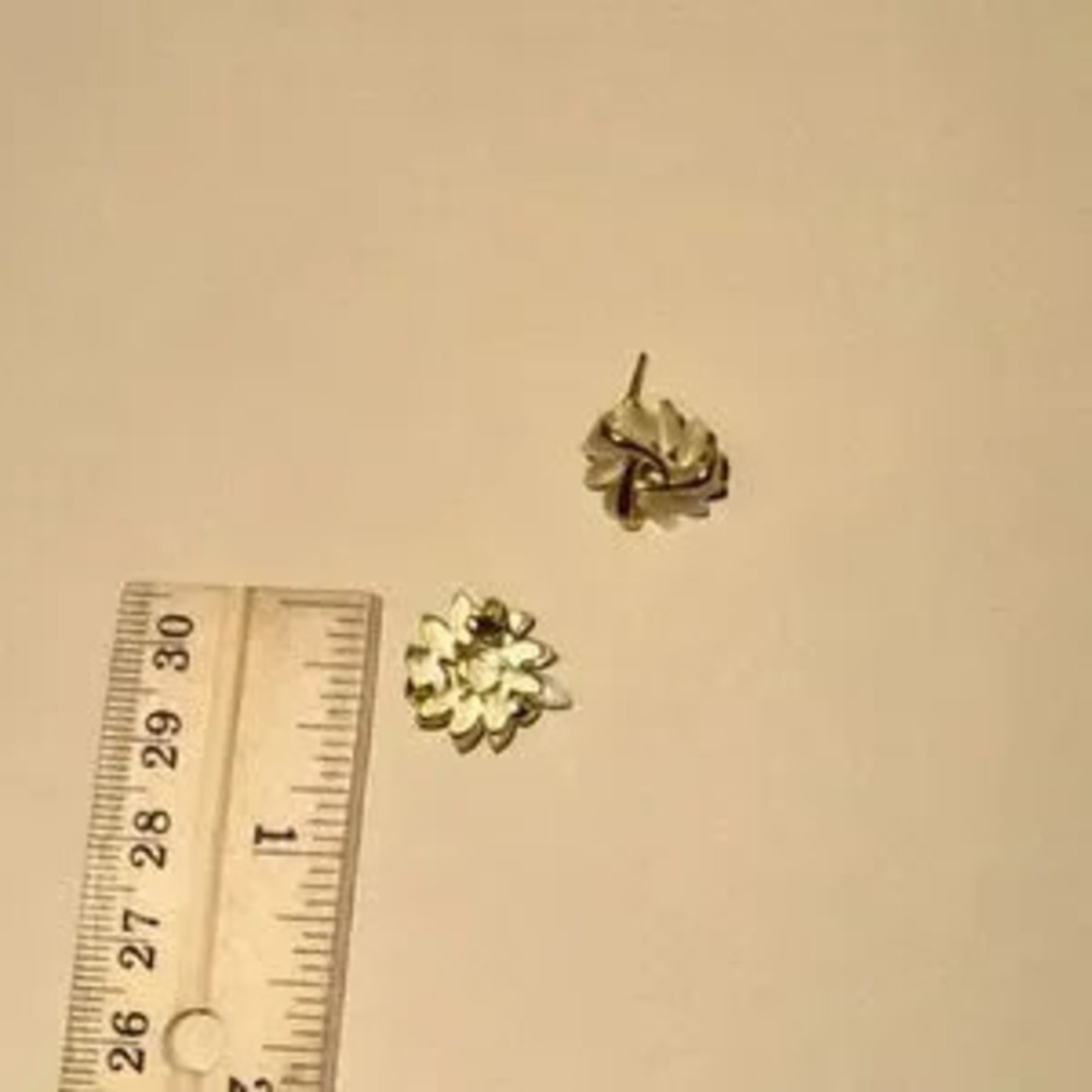 Leaf stud earrings N971